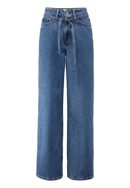hessnatur hessnatur Jeans ALVA Wide Leg Soft aus Bio-Baumwolle mit TENCEL Lyocell, Dark blue, – Produktbild 6 von 8
