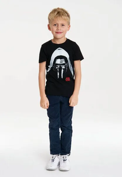 LOGOSH!RT LOGOSH!RT Star Wars - Kylo Ren - Kinder - Bio T-Shirt, Schwarz, – Produktbild 2 von 3