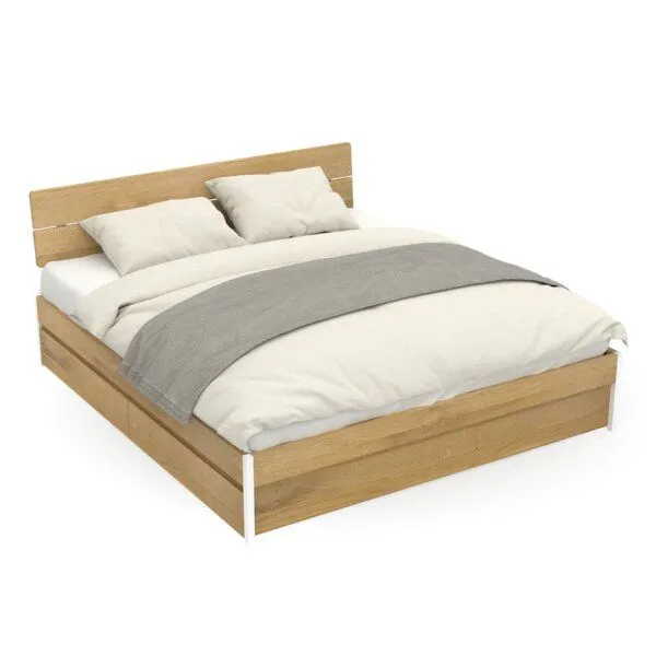 ekomia ekomia Bett Luna Storage, Weiß, – Produktbild 1 von 4
