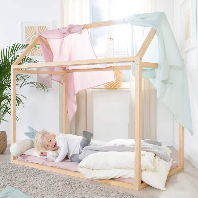 roba Roba Nachhaltige Hauslounge, Hausbett 'Montessori' Bambus – Produktbild 1 von 3