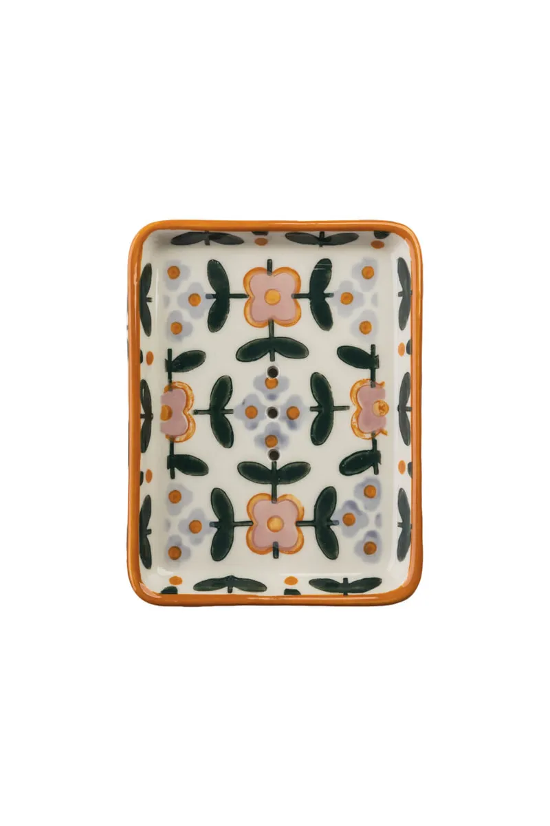 Tranquillo Seifenschale FLORUNA - orange – Produktbild 1 von 2