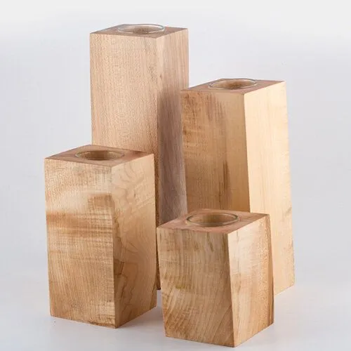 Lajos Varga Lajos Varga 4er-Set Teelichthalter groß Bergahorn Höhe 10 - 25 cm – Produktbild 2 von 3