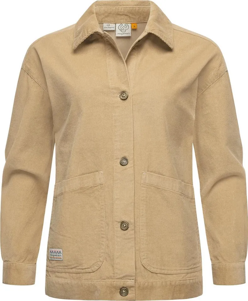 ragwear ragwear Cordjacke Ennea Leichte Damen Übergangsjacke aus Kord, Braun, – Produktbild 2 von 4