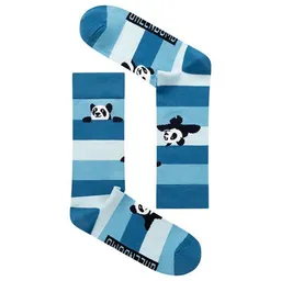 GreenBomb GREENBOMB Socken Panda Stripes Blue Mix – Produktbild 1 von 1
