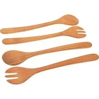 ReineNatur ReineNatur Salatbesteck aus Kirschholz geölt 35 cm lang – Produktbild 1 von 1