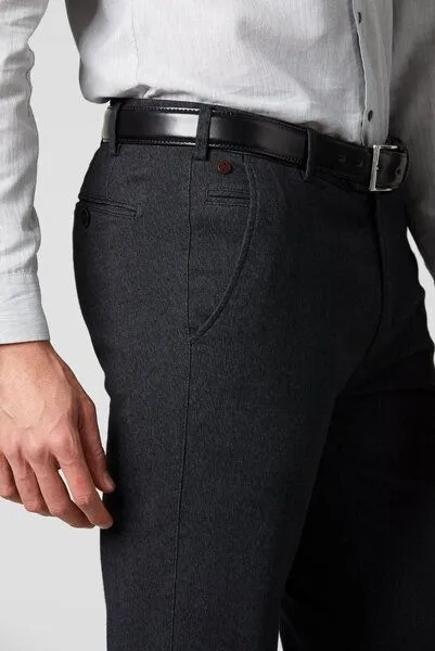 Meyer MEYER Super-Stretch Woollook Chino, Grau (anthrazit), – Produktbild 4 von 4