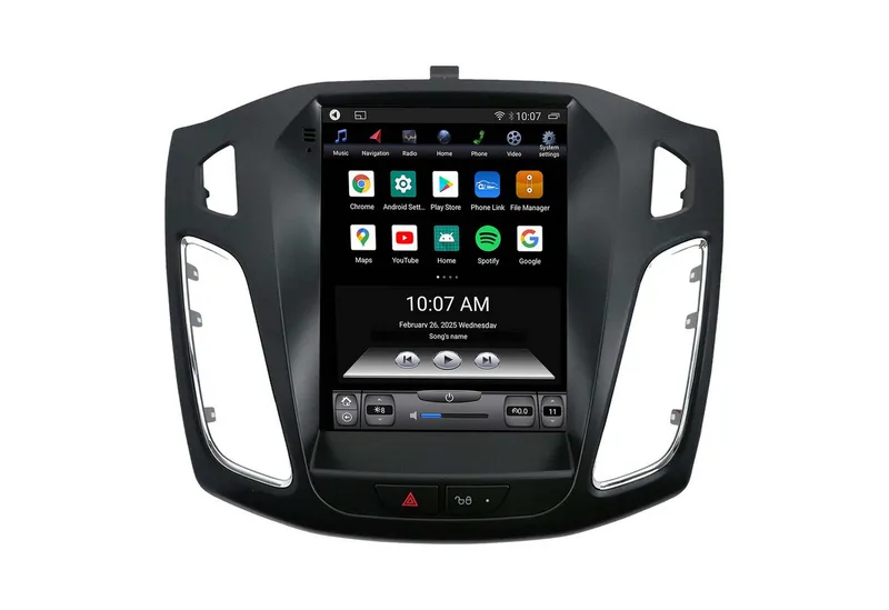 TAFFIO Für Ford Focus MK3 10-19 9.7" Touchscreen Android Autoradio CarPlay Einbau-Navigationsgerät – Produktbild 1 von 3