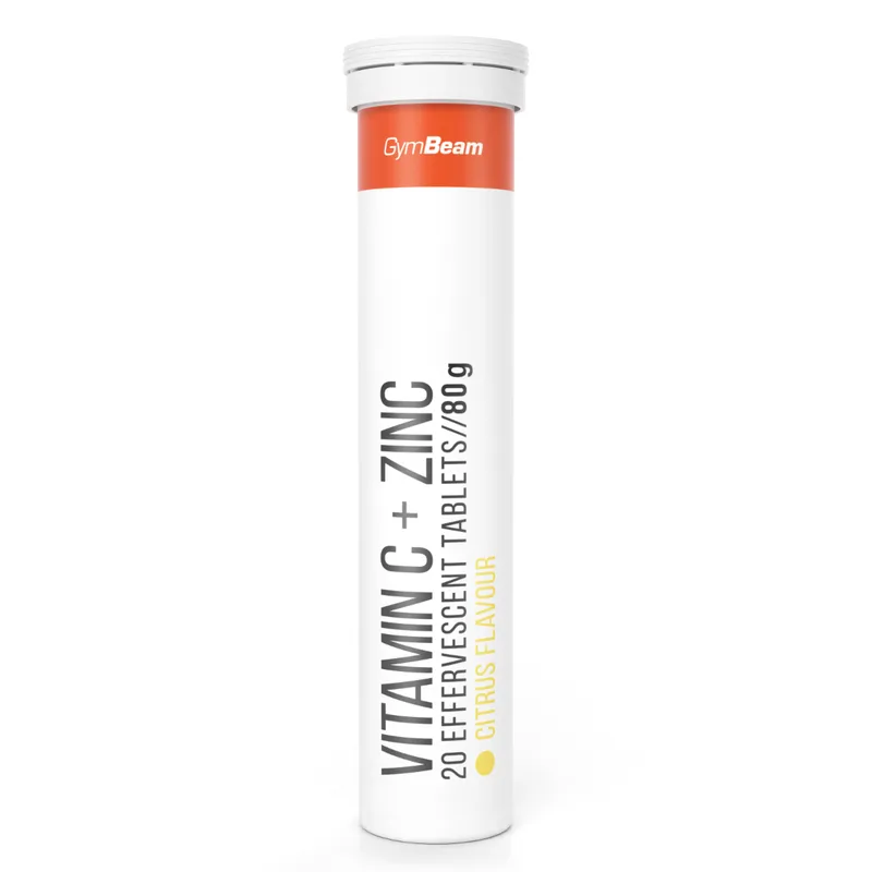 GymBeam GymBeam Vitamin C+Zink Brausetabletten 20 Tabletten Zitrusfrucht – Produktbild 1 von 1