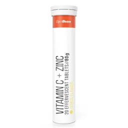GymBeam GymBeam Vitamin C+Zink Brausetabletten 20 Tabletten Zitrusfrucht – Produktbild 1 von 1