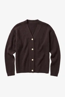 KnowledgeCotton Apparel KnowledgeCotton Apparel Damen vegan Strickjacke Damen Soufflé Yarn In Der Farbe Chocolate Torte – Produktbild 1 von 1