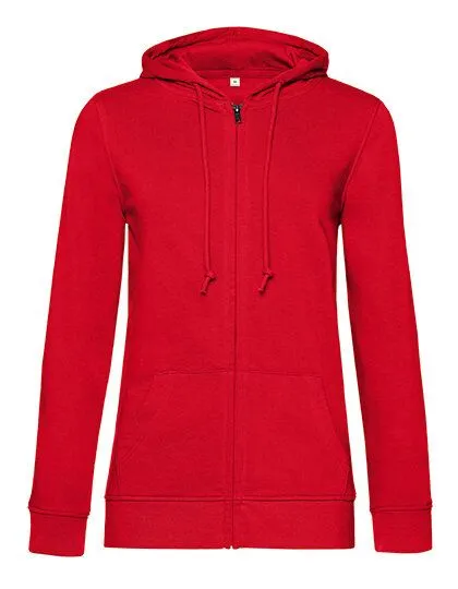 B&C Collection B&C Collection Damen Zipped Hoodie Sweatjacke Inspire, Rot, – Produktbild 2 von 3