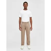 KnowledgeCotton Apparel KnowledgeCotton Apparel Chino-Twill-Hosen CHUCK aus Bio-Baumwolle - ROC/GOTS/Vegan, Beige (tuffet), – Produktbild 1 von 1