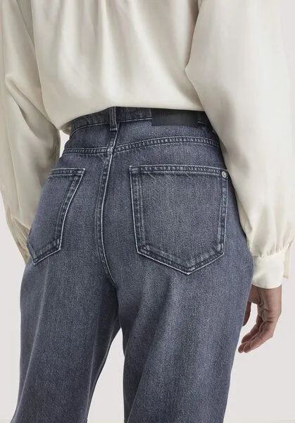 hessnatur hessnatur Jeans GIERA Straight Relaxed aus Bio-Baumwolle mit recycelter Baumwolle, Blue, – Produktbild 2 von 4