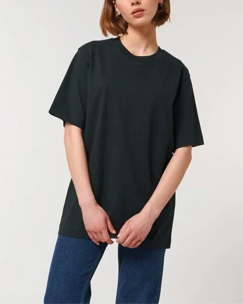 YTWOO YTWOO Sehr dickes Unisex T-Shirt | 240 g/qm | Top Premium Bio-Baumwolle, Schwarz, – Produktbild 1 von 4
