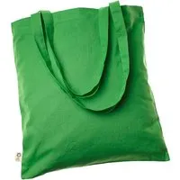 Memo memo Bio-Baumwoll-Tragetasche, mit Fairtrade-Siegel, grün,38x42cm, lange Henkel – Produktbild 1 von 1