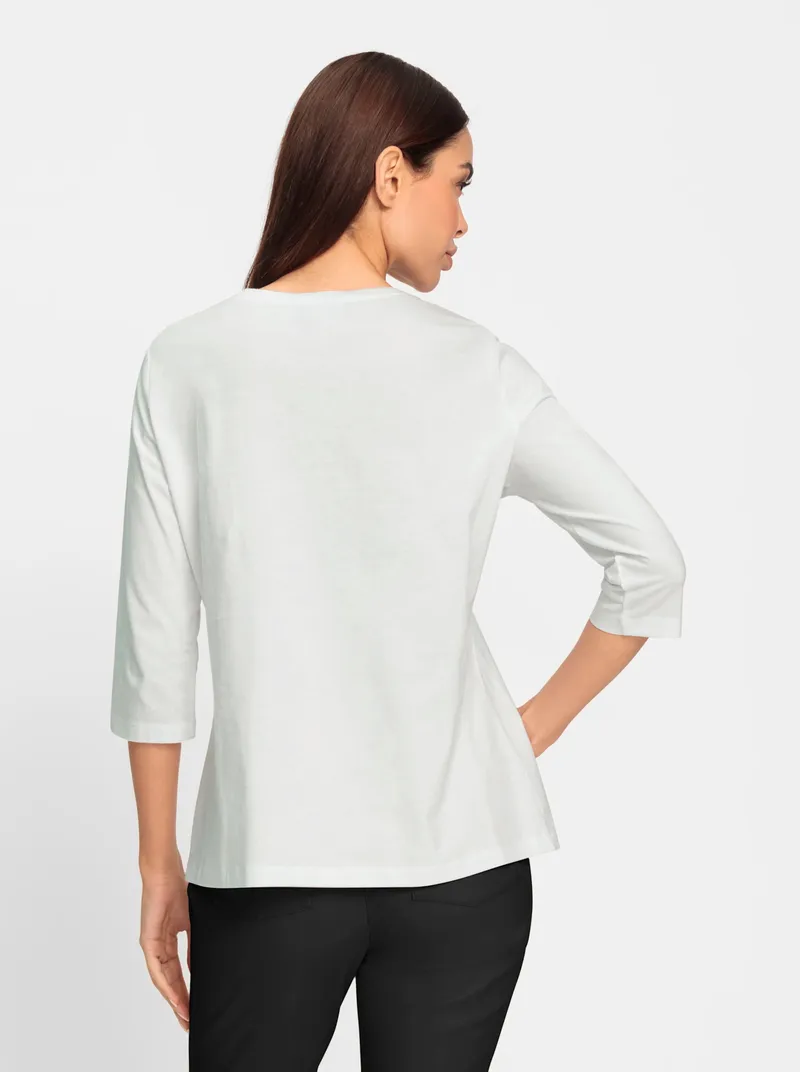 heine 3/4-Arm-Shirt, Weiß, – Produktbild 1 von 2