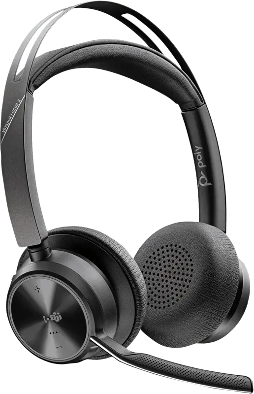Poly Poly Voyager Focus 2 MS Kabelloses Office-Headset, Schwarz, – Produktbild 1 von 1