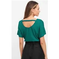WiDDA Widda Damen vegan T-Shirt Rückenfrei Fari Petrol – Produktbild 1 von 1