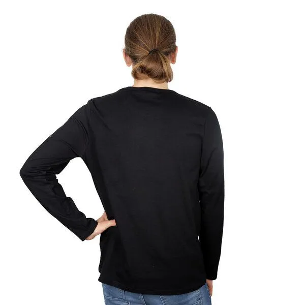 HANDGEDRUCKT HANDGEDRUCKT "Gravity" Männer Longsleeve, Black, – Produktbild 3 von 3