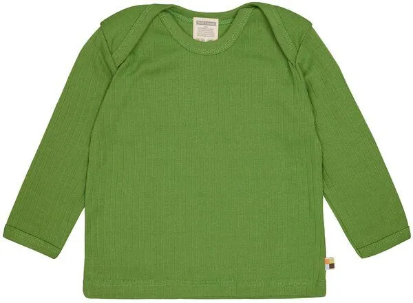 loud + proud loud + proud Babys & Kinder Shirt Langarm Uni, GOTS-zertifiziert, Grass(grün), – Produktbild 1 von 2