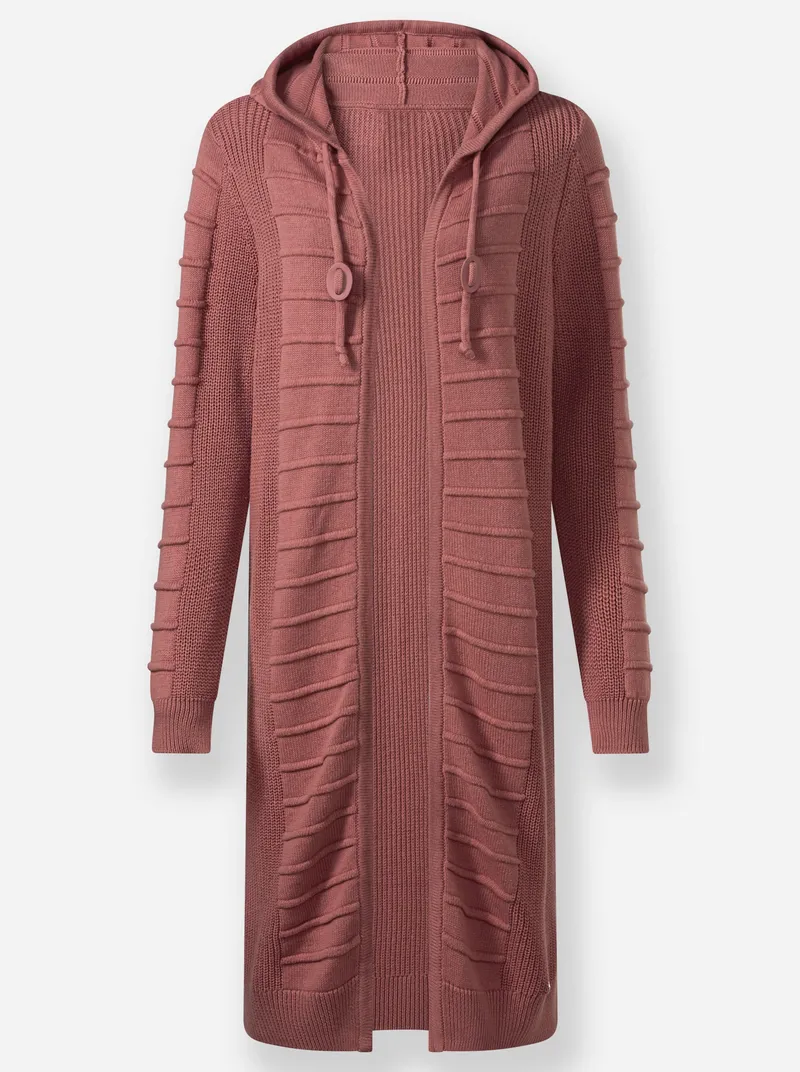 Witt Longstrickjacke rosenholz, Rosenholz, – Produktbild 1 von 2