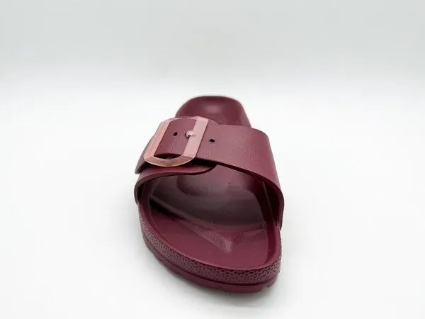 thies Vegane Ecofoam Strap Sandale von thies ® aus recyceltem EVA, Bordeaux, – Produktbild 4 von 4