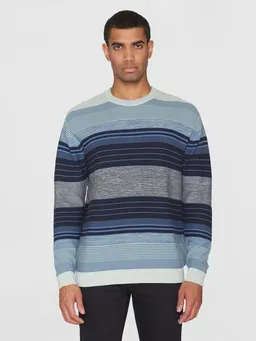KnowledgeCotton Apparel KnowledgeCotton Apparel Strickpullover MULTICOLOR STRIPED aus Bio-Baumwolle – Produktbild 1 von 1