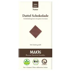 Makri Makri Dattel-Schokolade ohne raffinierten Zucker – Produktbild 1 von 1
