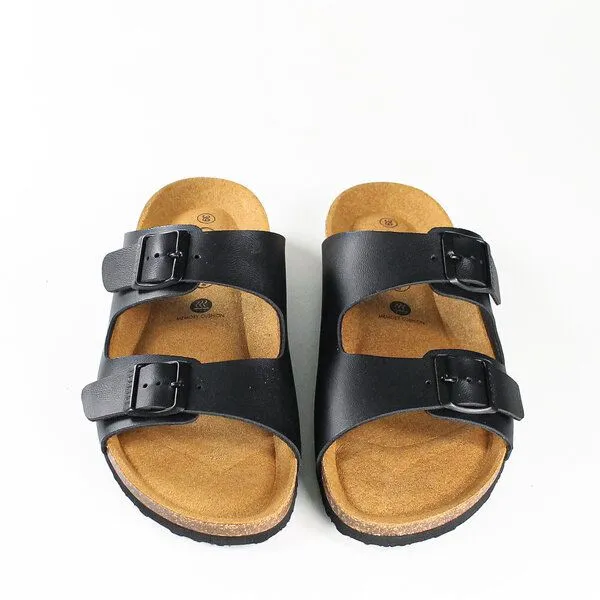 Plakton Plakton Vegane Damen Sandale BETA mit Korksohle und einstellbaren Schnallen, Schwarz, – Produktbild 2 von 4