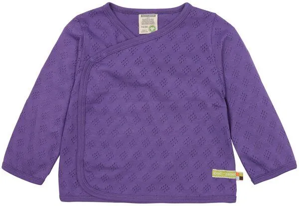 loud + proud loud + proud Babys & Kinder Wickeljacke Jacquard Strick, GOTS-zertifiziert, Violet(lila), – Produktbild 1 von 1