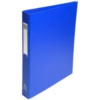 Exacompta 10 Exacompta Ringbücher aus kaschiertem Karton, DIN A4, 4 Ringe, RB 40 mm, blau – Produktbild 1 von 1