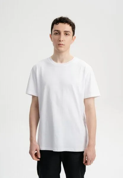 MELA MELA T-Shirt schwer Style PRAVIN aus 100% Bio-Baumwolle, Weiss, – Produktbild 1 von 4
