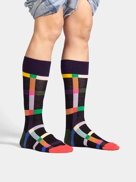 DillySocks DillySocks Socken Multicolor Maze aus Biobaumwoll-Mix, Mehrfarbig, – Produktbild 4 von 6