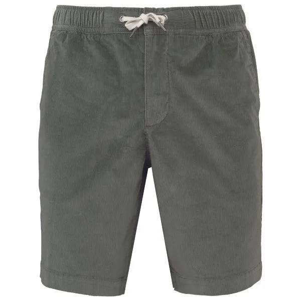 Kultgut Kultgut Relax Cord Shorts / 100% Biobaumwolle - leicht elastisch, Khaki, – Produktbild 1 von 4