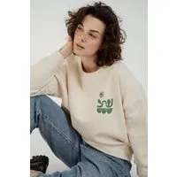 Kultgut Kultgut Artdesign - Biofair- Pulloversweater im Boxistyle / More Humanity., Natur, – Produktbild 1 von 1