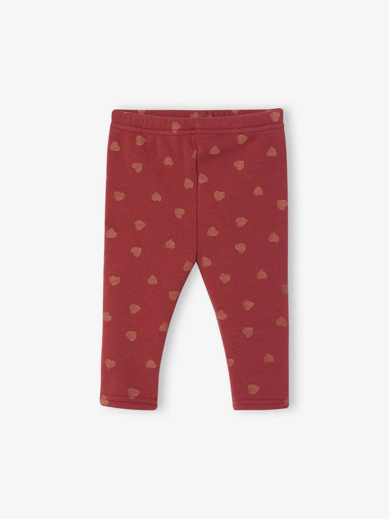Vertbaudet Baby Thermo-Leggings aus weichem Jersey, Terrakotta, – Produktbild 1 von 3