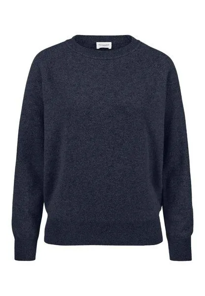 hessnatur hessnatur Strick Pullover Relaxed aus Cashmere mit Recycling-Anteil, Marine, – Produktbild 3 von 4