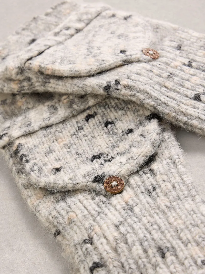 White Stuff Fingerlose Handschuhe Spacedye - Einheitsgröße, Grau multi, – Produktbild 2 von 3