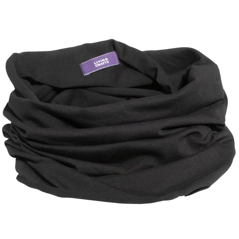 Living Crafts Living Crafts Unisex Multifunktionstuch (95% Bio-Baumwolle; 5% Elasthan), Schwarz, – Produktbild 1 von 5