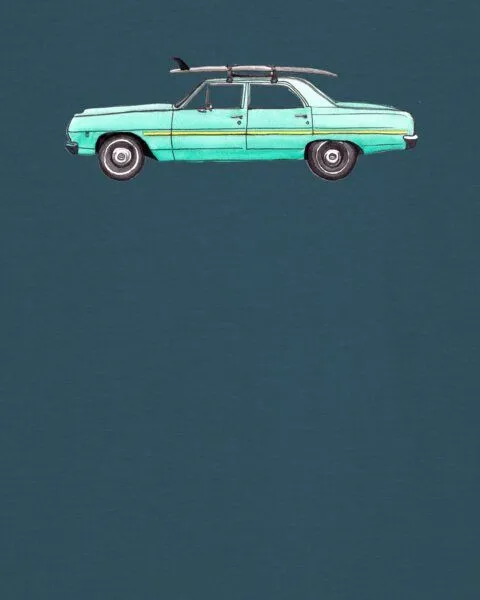watapparel watapparel T-Shirt Unisex Surf Car, Stargazer, – Produktbild 3 von 3