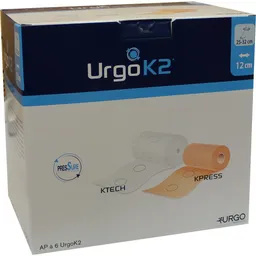 Urgo URGOK2 Kompr.Syst.12cm Knöchelumf.25-32cm 6 St Binden – Produktbild 1 von 1
