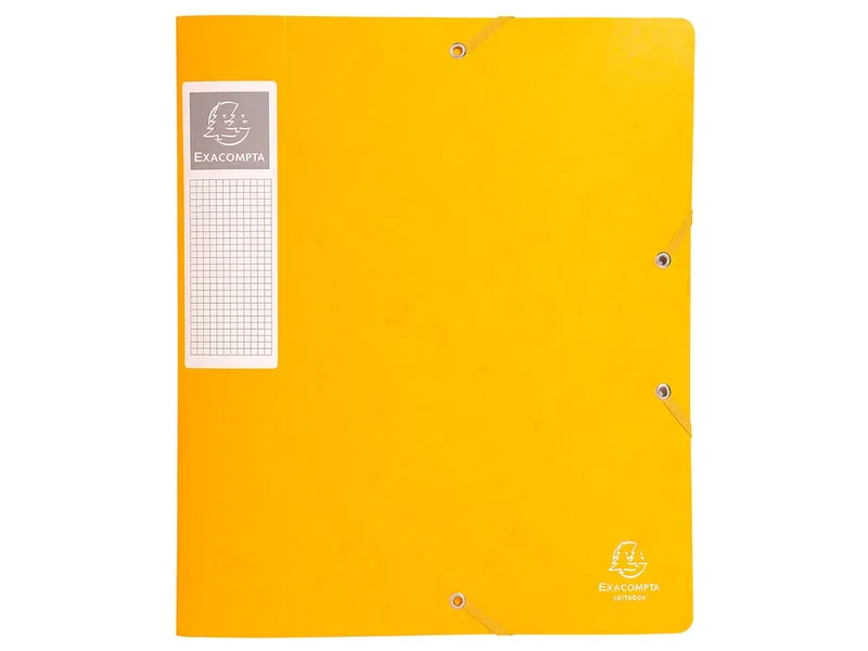 Exacompta 10 Exacompta Archivboxen aus Colorspan-Karton, 600 g/m², DIN A4, gelb, RB 60 mm – Produktbild 1 von 1