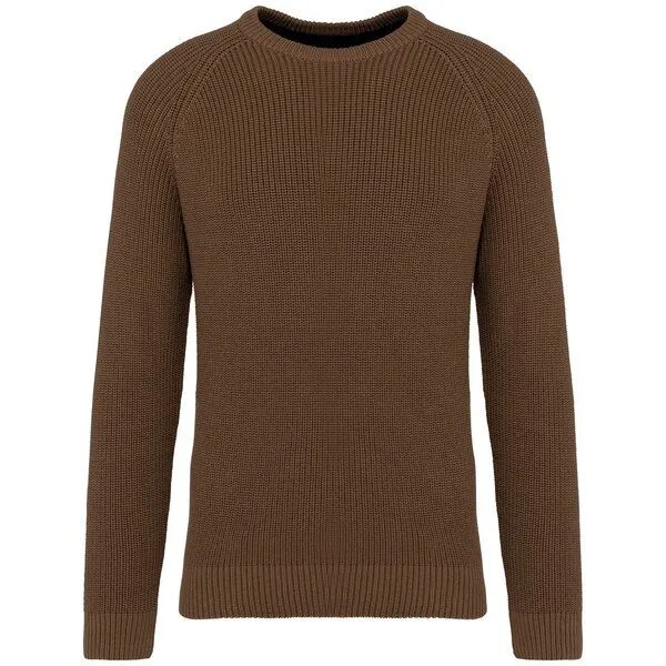 Greenspired Greenspired Umweltfreundlicher Raglanpullover in Grobstrick 730g/m² S - 3XL, Kaffee, – Produktbild 1 von 1