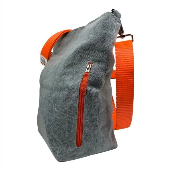 Beadbags Beadbags Schultertasche NET3TJ reused Moskitonetz mit Hochseehafengurt, Silber, – Produktbild 4 von 4