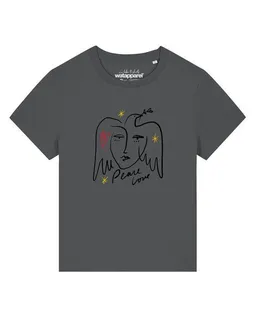 watapparel watapparel T-Shirt Frauen Peace Love – Produktbild 1 von 1