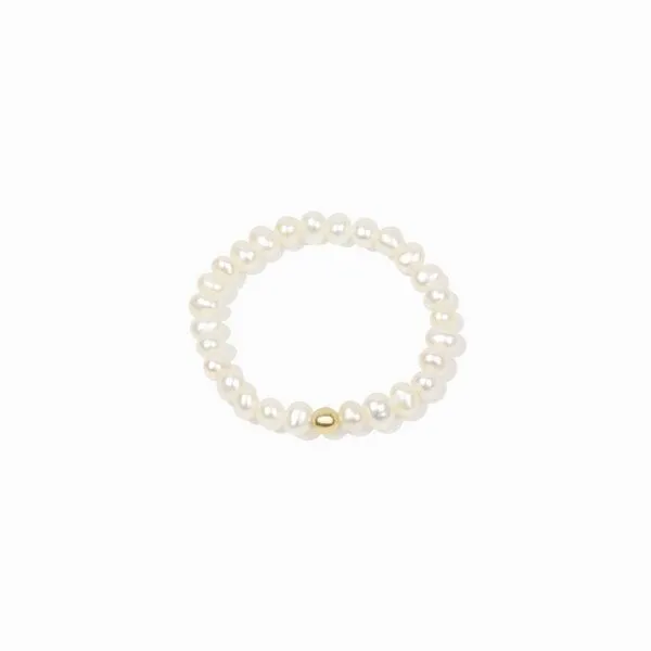Paeoni Colors Paeoni Colors Perlenring aus Mini-Süßwasserperlen und 18k Gold Vermeil, 925 Sterling Silber – Produktbild 1 von 4