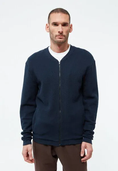 Givn Berlin Givn Berlin Strukturierte Blousonjacke GBCARTER aus Bio-Baumwolle, Blau, – Produktbild 3 von 4