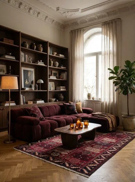 Rugtales Lori „Rugtales“ aus Schurwolle, 130x206 cm, Rot, – Produktbild 2 von 4