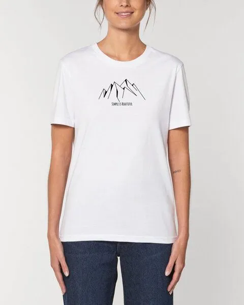 Human Family Human Family Bio Unisex Rundhals T-Shirt "Create - Simplicity", Weiss, – Produktbild 2 von 4