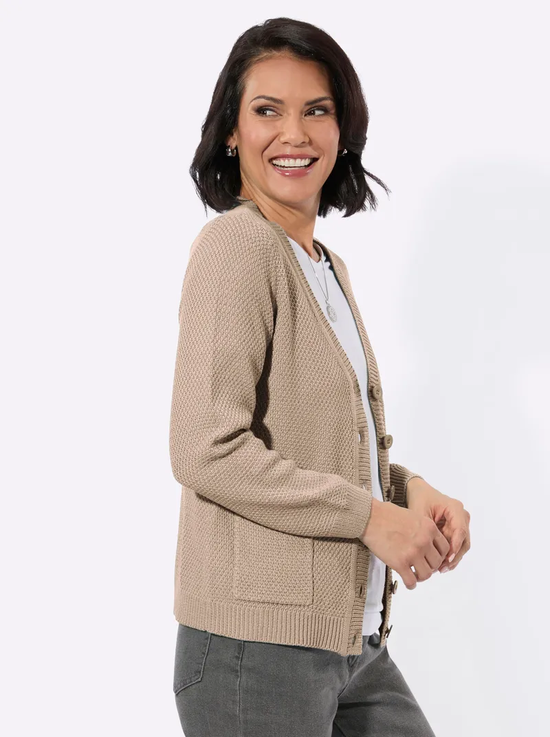 Witt Strickjacke beige, Beige, – Produktbild 2 von 2